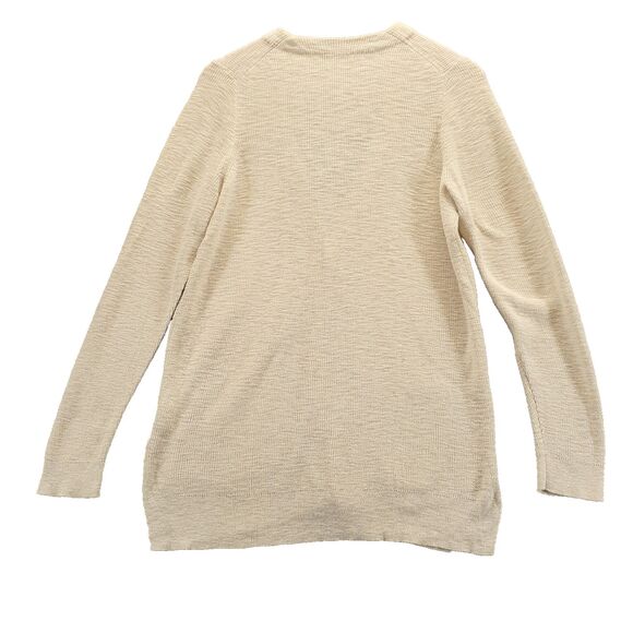 Madewell Womens Size L Cream V-Neck Button up Long Sleeve Oversized Cardigan - Picture 7 of 10